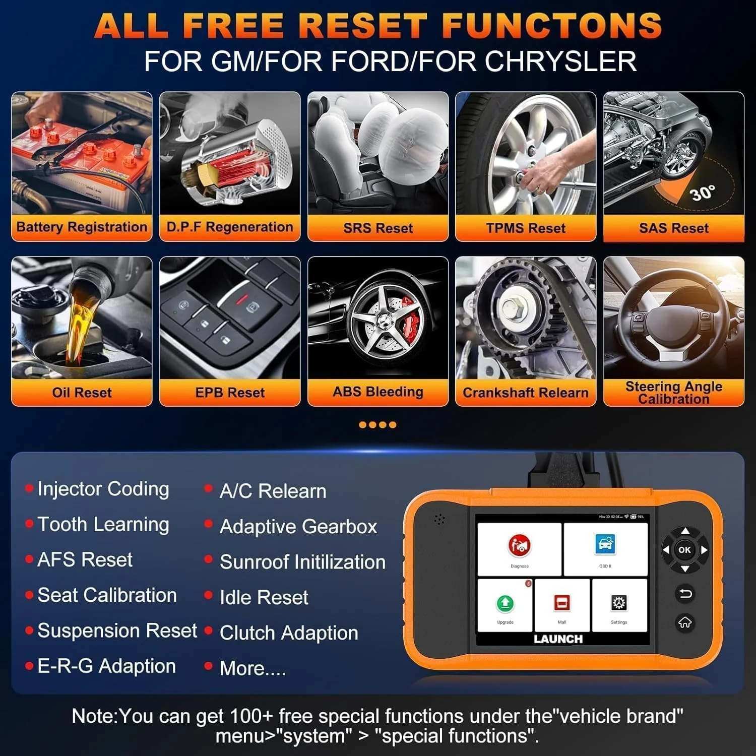 Launch X431 Creader Elite 2.0 FGC OBD2 Scanner - Image 4