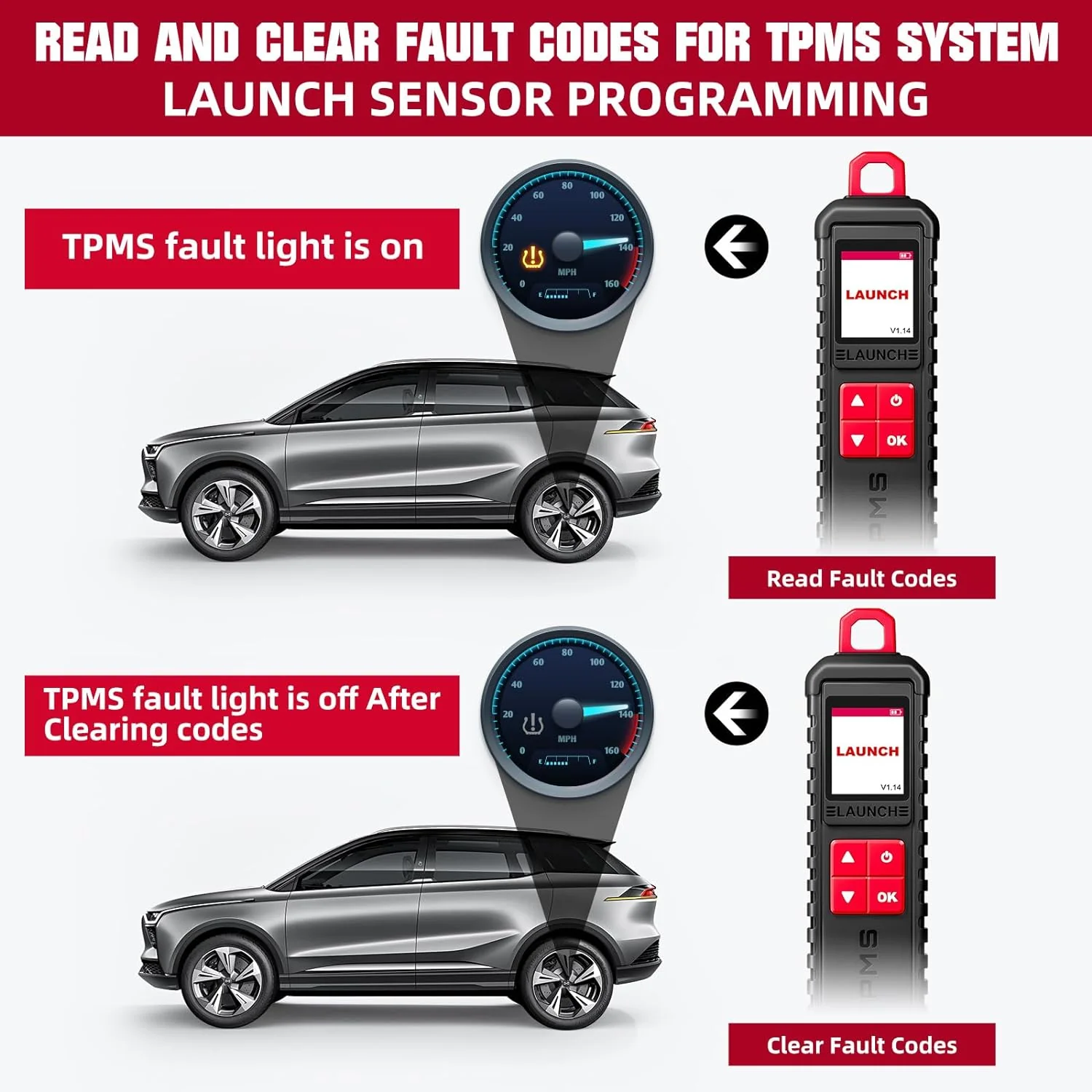 Launch X431 i-TPMS TPMS Tire Pressure Detector - Image 3
