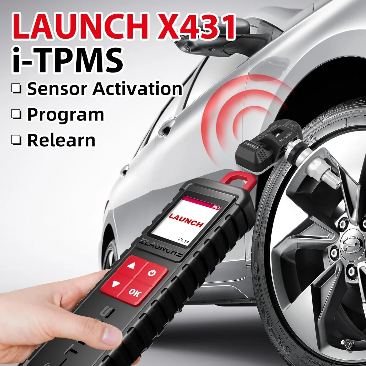 Launch X431 i-TPMS TPMS Tire Pressure Detector - Image 5