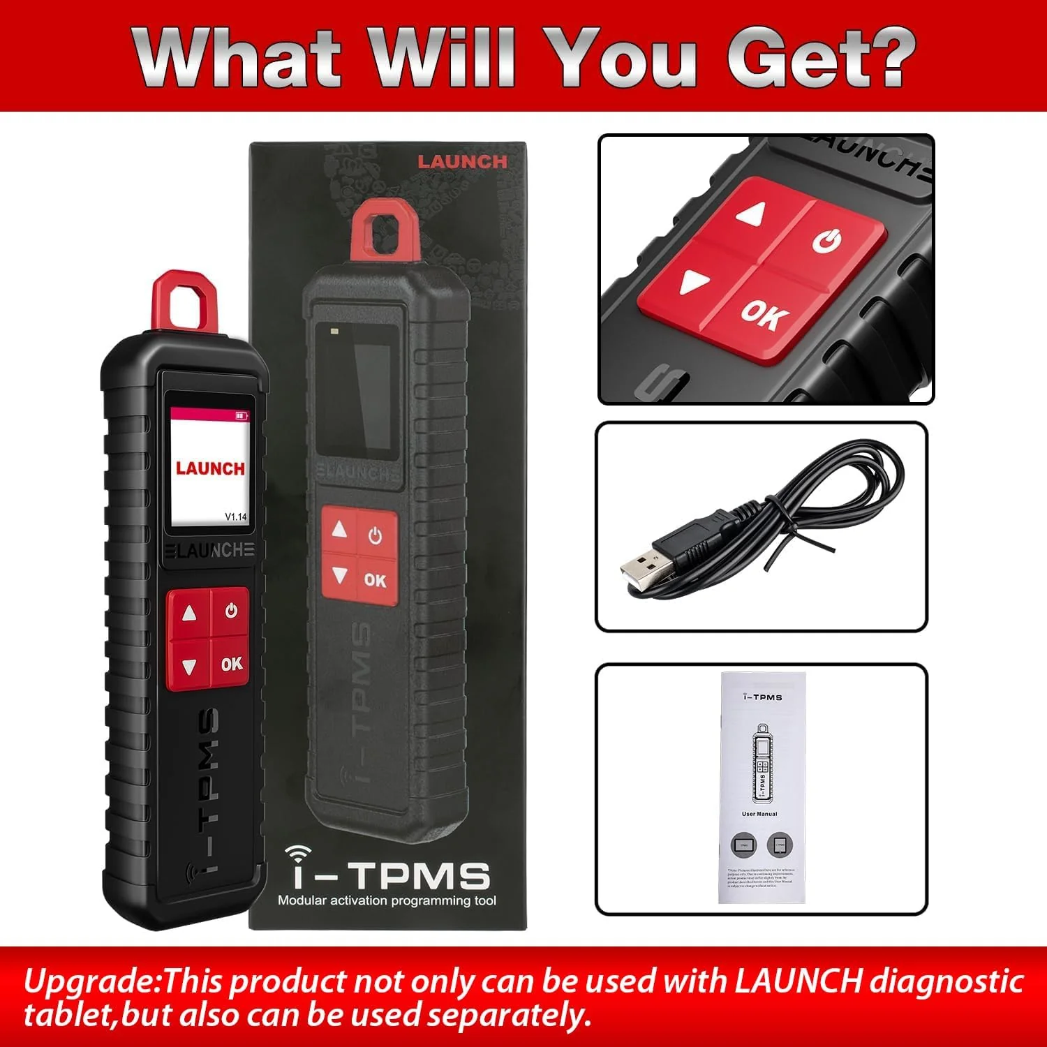 Launch X431 i-TPMS TPMS Tire Pressure Detector - Image 6