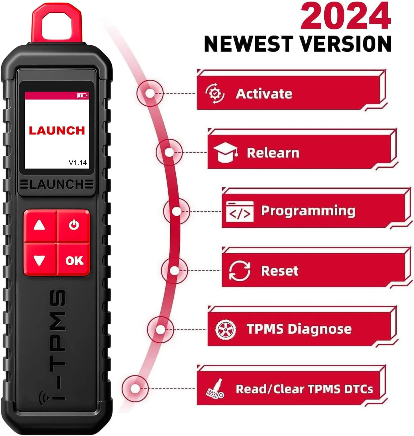 Launch X431 i-TPMS TPMS Tire Pressure Detector - Image 8